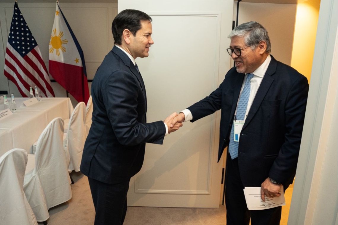 Secretary of State, Marco Rubio, and Philippine Foreign Affairs Secretary, Enrique Manalo, in Munich