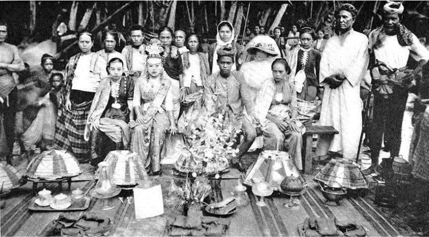 A wedding in Parang, Sulu, circa 1900